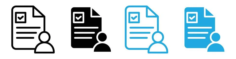 Job candidate icon representing interviews and hiring processes, perfect fo.. Illustrazione stock