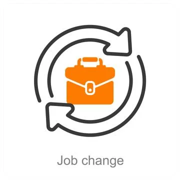 Job change Stock Illustration