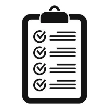 Job clipboard icon simple vector. Work time Stock Illustration