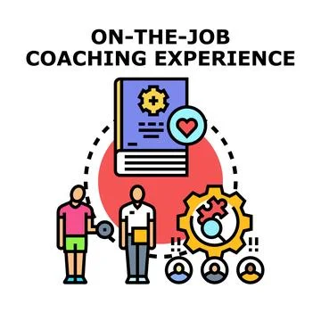 On the job coaching experience mentorship learning イラスト素材