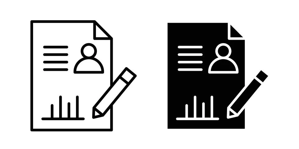 Job description icon bundle for website design projects Stock Illustration