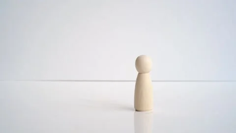 Job dismissal concept for poor performance with abstract person Stock Footage 142364994