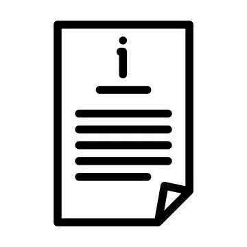 Job folder line icon vector illustration Stock Illustration