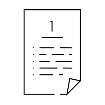Job folder line icon vector illustration Stock Illustration