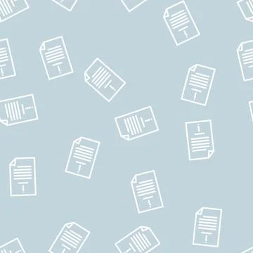Job folder line vector seamless pattern Illustrazione stock