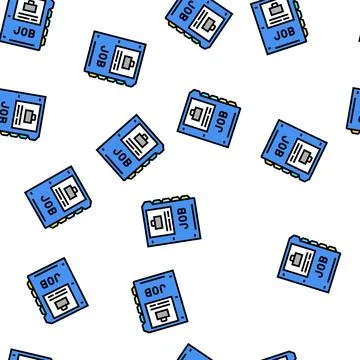 Job folder vector seamless pattern 스톡 일러스트