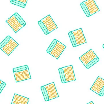 Job folder vector seamless pattern Stock Illustration