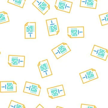 Job folder vector seamless pattern Illustrazione stock