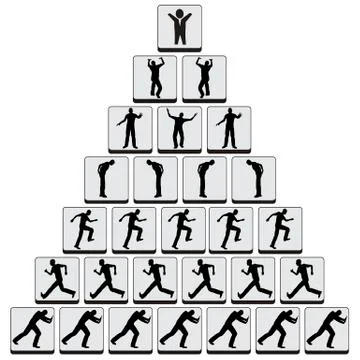Job Hierarchy Illustrazione stock