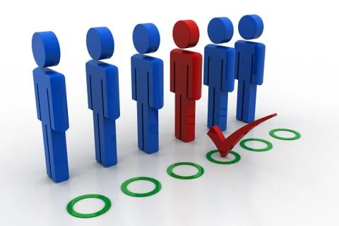 Job hiring concept Free Stock Illustration