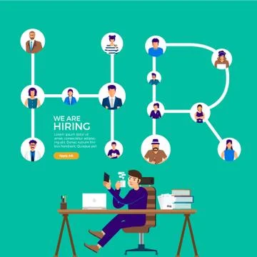 Job Hiring Stock Illustration