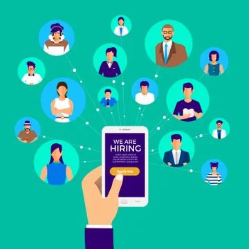 Job Hiring Stock Illustration