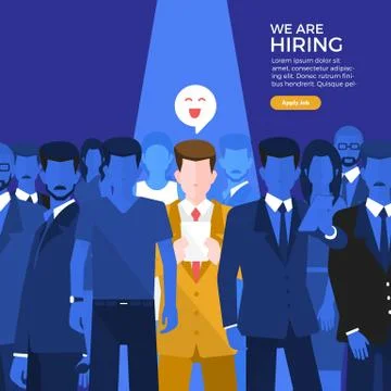 Job Hiring Stock Illustration