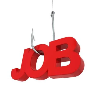 Job on a hook Stock Illustration