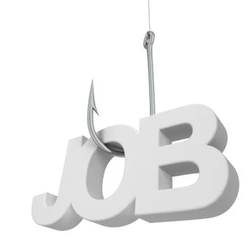 Job on a hook Stock Illustration