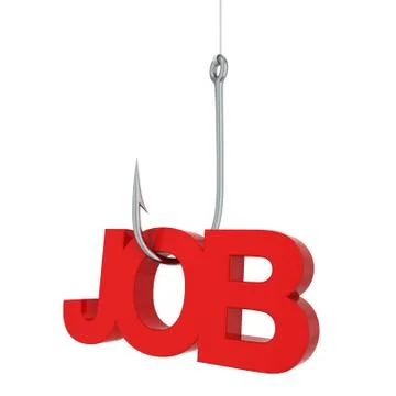 Job on a hook Stock Illustration