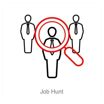 Job Hunt Stock Illustration