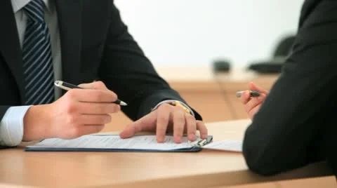 Job interview Stock Footage 10738104