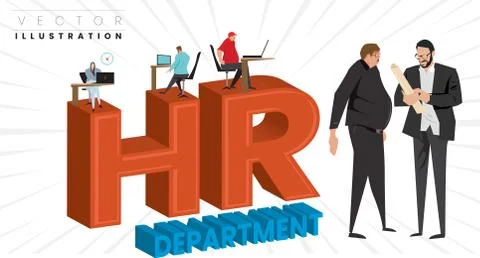 Job Interview, Human Resources or HR Company Department. イラスト素材