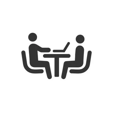 Job Interview Icon Stock Illustration