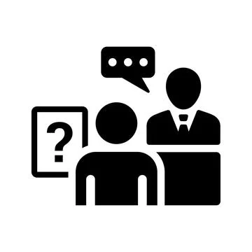 Job interview icon. Stock-Illustration
