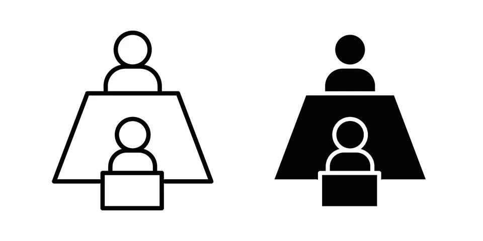 Job interview icon set, collection of vector icons 스톡 일러스트