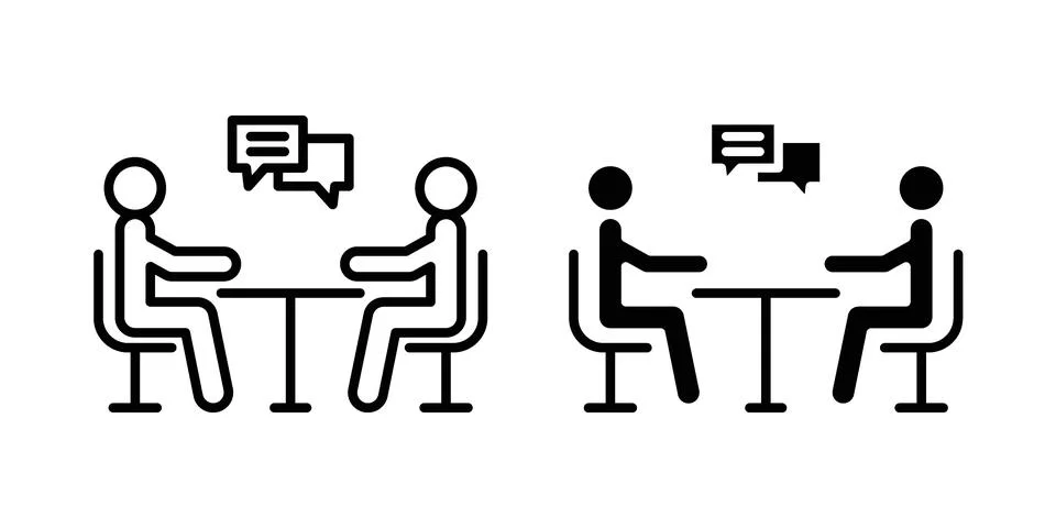 Job interview icon vector design. EPS10 스톡 일러스트
