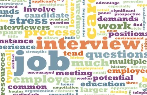 Job interview Stock Illustration
