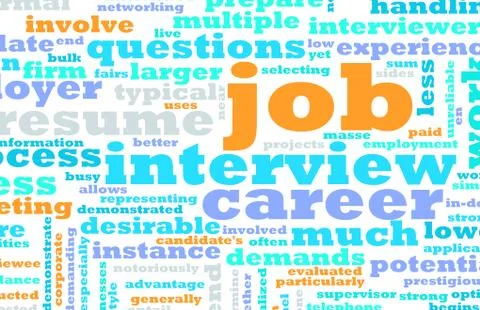 Job interview Stock Illustration