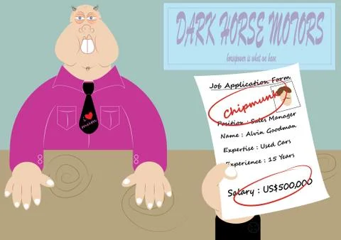 Job interview Stock Illustration