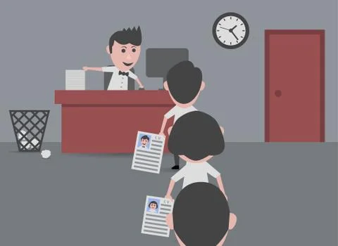 Job interview Stock-Illustration