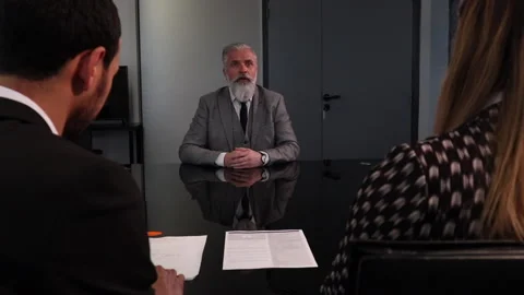  Job Interview of man Stock Footage 153608351