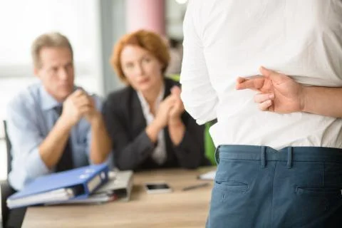 Job interview in office Stock Photos