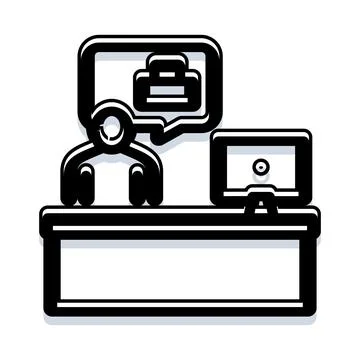 Job interview process managing professional career employment Stockillustratie