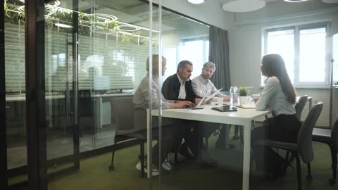 Job interview process is in office. Human resources Stock-Footage 341856095