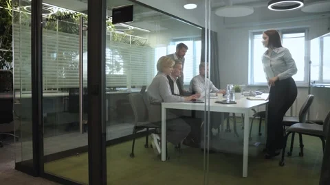 Job interview process is in office. Human resources Stock Footage 341856177