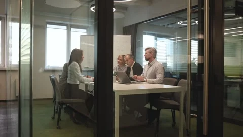 Job interview process is in office. Human resources Stock-Footage 341856621