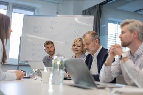 Job interview process is in office. Human resources, meeting and group of h.. 스톡 사진