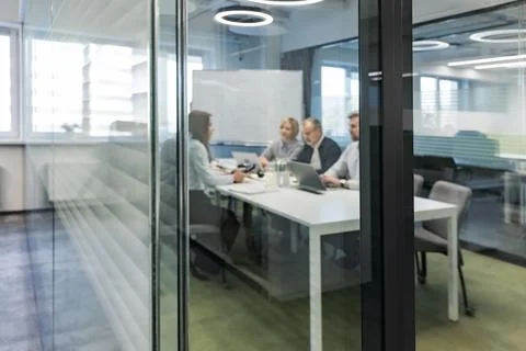 Job interview process is in office. Human resources, meeting and group of hir Stock Photos