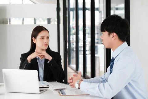 Job Interview Process with Potential Candidate Stock Photos