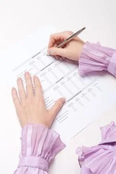 Job interview questionnaire Stock Photos