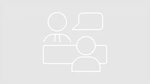 Job interview white line animation Stock Footage 333746670