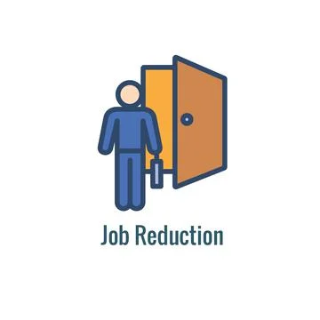 Job Loss, Downsizing, Getting Fired, and Unemployment from Covid 19 or Corona 스톡 일러스트