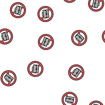 Job lost poverty problem vector seamless pattern Stock Illustration