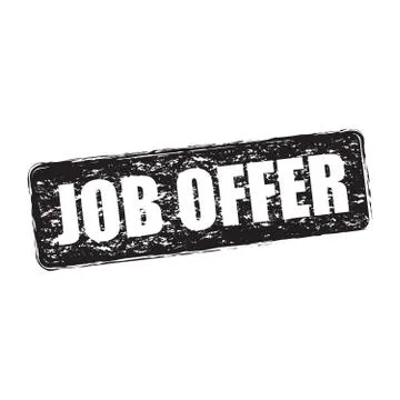 Job offer stamp Stock Illustration