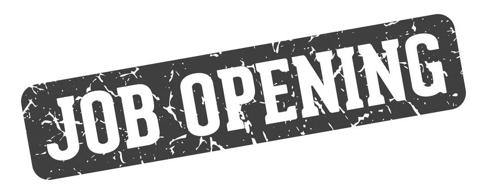 Job opening rectangular sign. job opening stamp イラスト素材