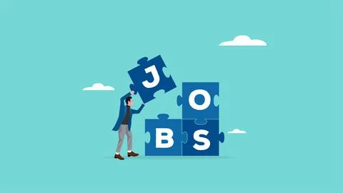 Job or project completion with the concept of smart businessman completes t.. 库存插图