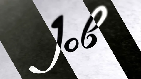 "Job" in the page. Negative image. Looping footage has 4K resolution. Stock Footage 105080712