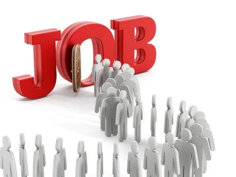 Job queue 스톡 일러스트