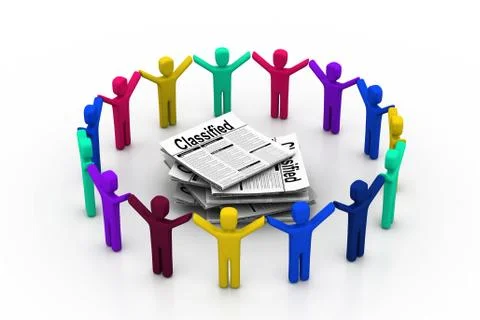 Job search. Stock Illustration